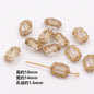 Vintage Baroque Flower Acrylic Beads Gilded Transparent 10pcs 16