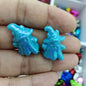 UV Plating Ghost Acrylic Beads 16x22mm Glossy Colorful 100pcs 6