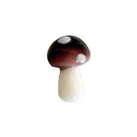 Mushroom Glass Beads 15mm 20mm Glossy Colorful Caps with Spots 100pcs 9