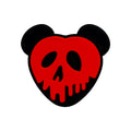 Silicone Focal Beads Poison Apple Skull Faced Hearts Neon 20pcs 5
