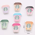 Starbuc Cup Acrylic Beads 25-30mm Pastel Mixed 50pcs 2