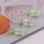 Transparent Candy Acrylic Beads 29mm UV Plating Rainbow 100pcs 3