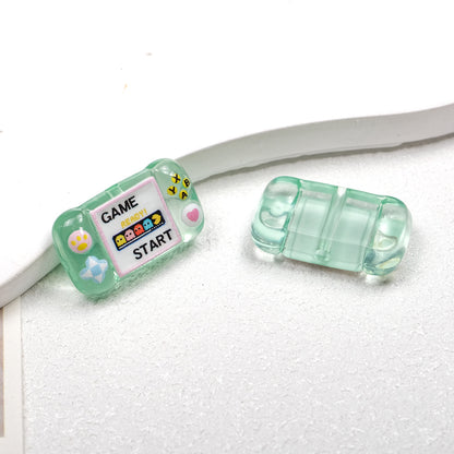 Clear Square Acrylic Beads 25mm Game Console Printed 10pcs 9