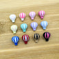 Hot Air Balloon Metal Beads 12mm Painted Alloy 10pcs 4