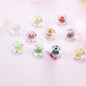 Lampwork Glass Beads Irregular Water Ripple Dyed Core Spacer 16mm 20pcs