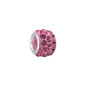 Rhinestone Spacer Clay Beads 7x11mm Chunky Large Hole 100pcs 18