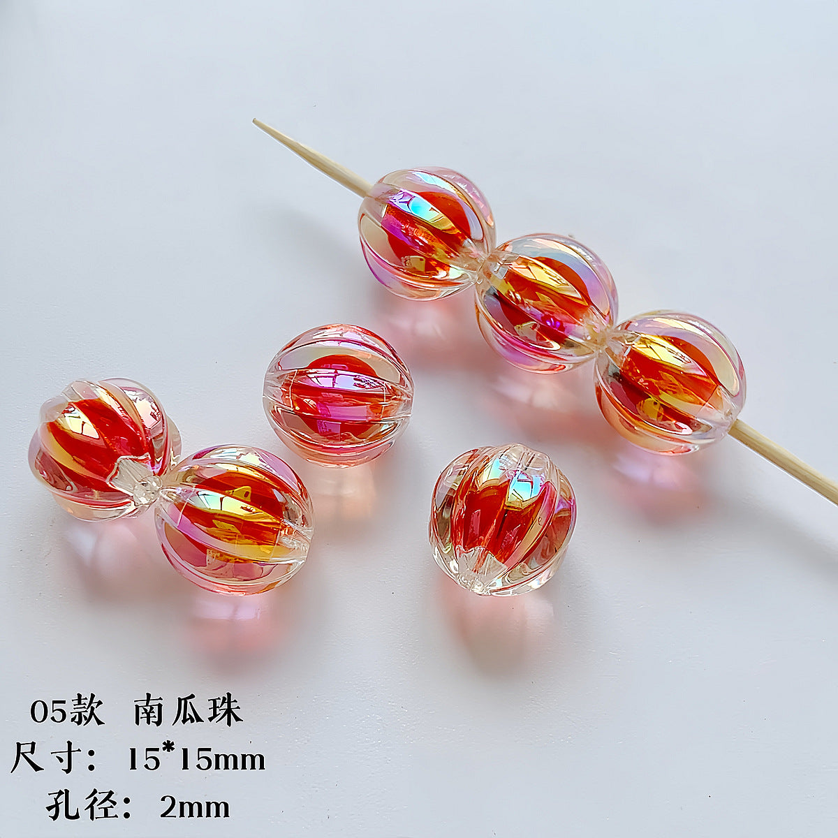 Hand Painted Christmas Acrylic Beads Glossy Green Bells Snowflakes 1pc 6