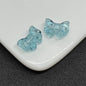 Transparent Bow Glass Beads 14mm Clear Mix 100pcs 9