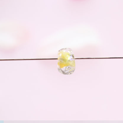 Lampwork Glass Beads Irregular Water Ripple Dyed Core Spacer 16mm 20pcs 9
