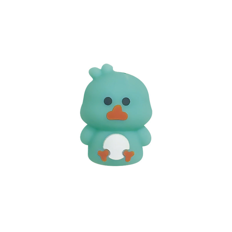 Silicone 3D Focal Beads Cartoon Chicken Rounded Body Design 6