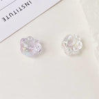 High Transparency UV Plating Cat Claw Acrylic Beads 18.5mm 100pcs 3