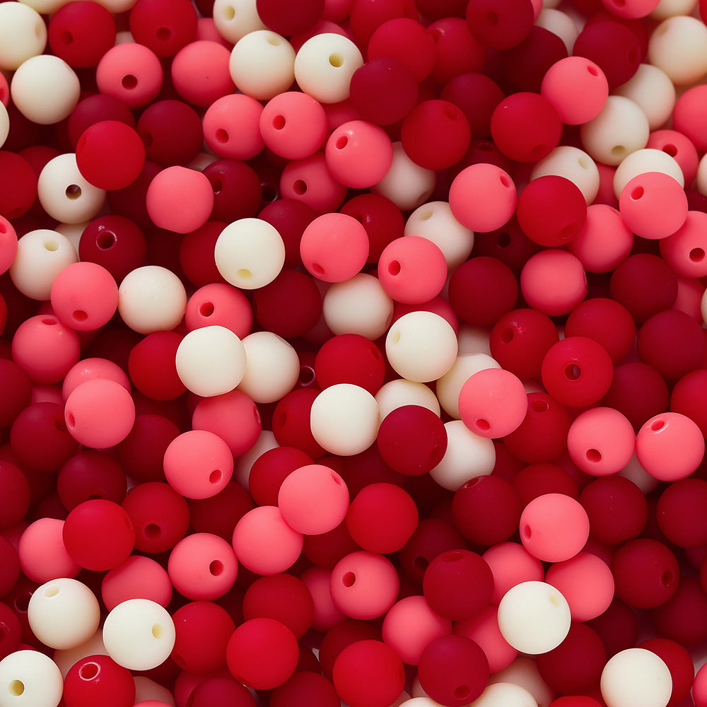 Rubberized Round Acrylic Beads 15mm Mixed Colors 20pcs 20