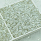 Czech Glass Beads Rectangular 6x10mm Translucent Shimmer Mixed Colors 50pcs 17