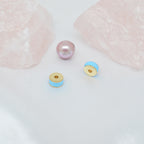Brass Round Spacer Beads 6mm Colorful Enamel 10pcs 4