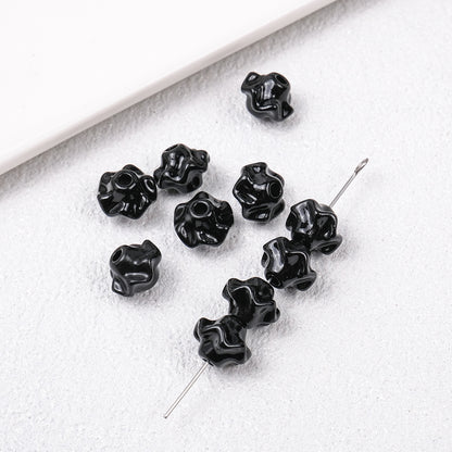 Acrylic Irregular Trim Spacer Beads 10mm 50pcs 10