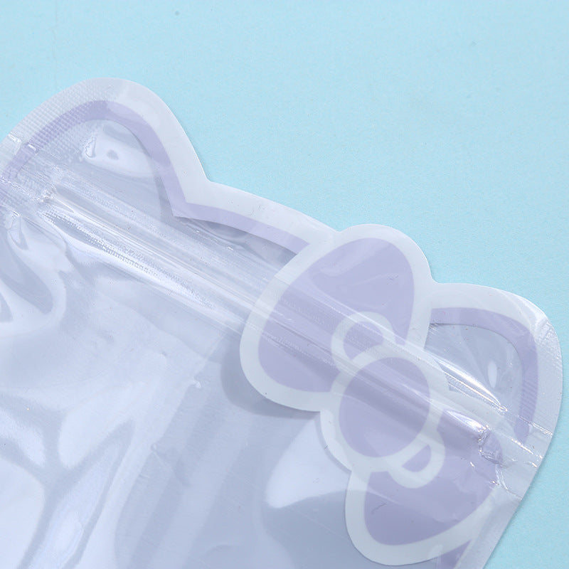 Hello Kitty Head Shaped Ziplock Bags PTE Plastic 13x13cm 100pcs 4