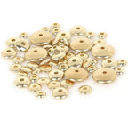 Smooth Flying Saucer Acrylic Beads 6mm 8mm Metallic KC Gold 200pcs