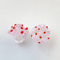 Hand Painted Mushroom Glass Beads 16mm 3D Enamel Focal Bead 1pc 9