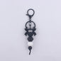 Halloween Silicone Bead Keychain Colorful Spooky Characters Durable 9