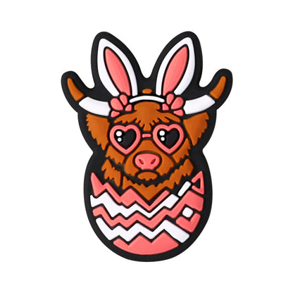 Silicone Focal Beads Easter Bunny Egg Rabbit Ears 20Pcs 4
