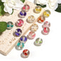 Natural Dried Flower Glitter Powder Resin Beads 16/20mm Mixed Colors 25pcs 6