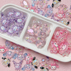 Iridescent Resin Beads Sanri Figures 5pcs Mixed Characters