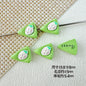 Baking Painted Duck and Strawberry Cake Metal Beads 13/10mm 20pcs 8