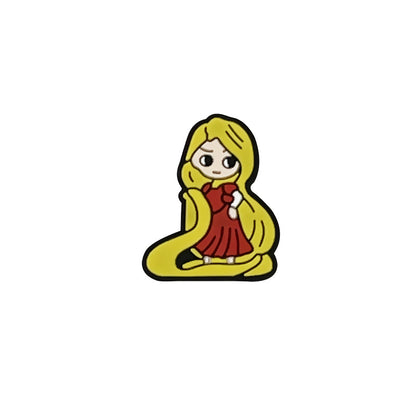 Silicone Focal Beads Genie Cartoon Princess Character Set 20pcs 15