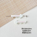 Arrow Metal Beads 29mm and 16mm Multi-Hole Enamel Painted 10pcs 3