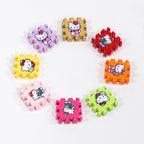 Hello KT Puzzle Acrylic Square Beads 18mm Colorful 10pcs 2