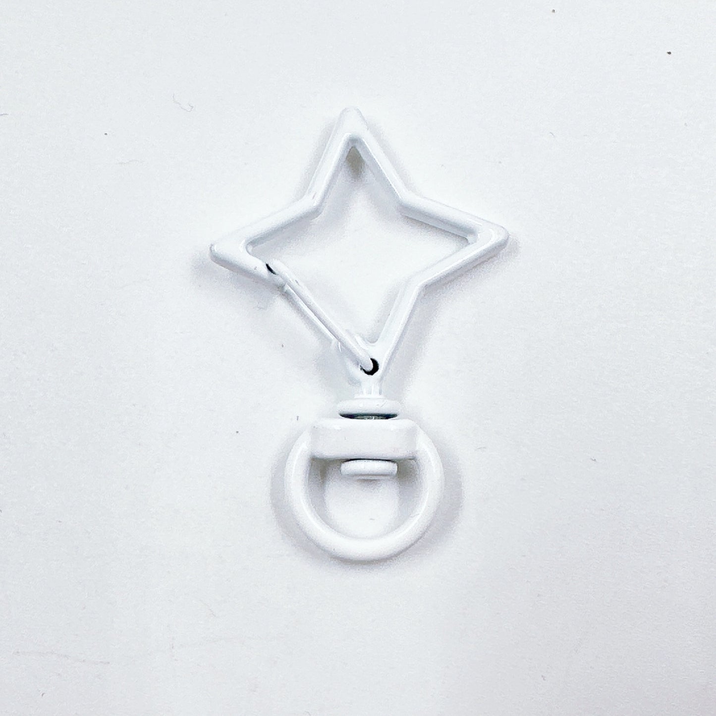 Zinc Alloy Colorful Four Pointed Star Swivel Buckle Keychain Clasps 20pcs 8