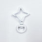 Zinc Alloy Colorful Four Pointed Star Swivel Buckle Keychain Clasps 20pcs 8