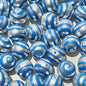 Imitation Pearl Swirl Acrylic Beads 16mm ABS Plastic Glossy 100pcs 2