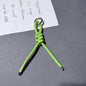 Braided PU Leather Keychain Knot Design Colorful 15cm 3pcs 18
