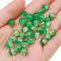 Crackle Round Glass Beads 10mm Assorted Colors 40pcs 18