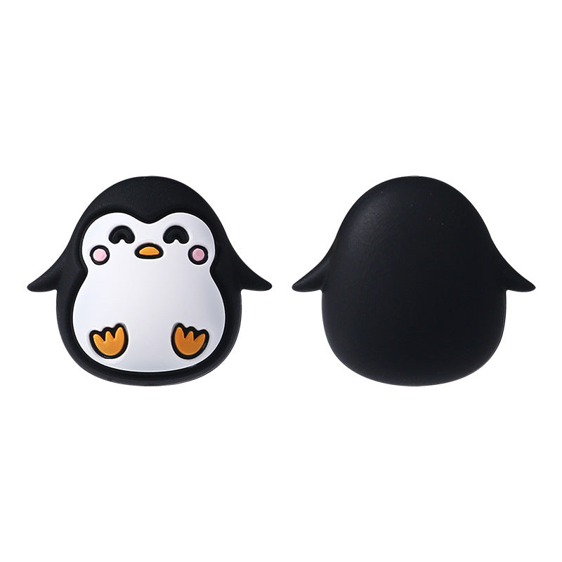 Silicone 3D Focal Beads Penguin Smiling Face Winter Charm