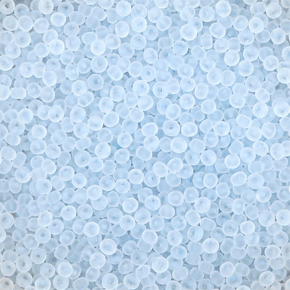 Transparent Frosted Seed Glass Beads 2mm with 1mm Hole 660pcs 26