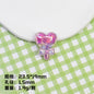 Plating Glitter Faceted Heart Lollipop Resin Beads 23.5x19mm 20pcs 10