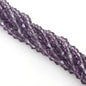 Electroplated Faceted Glass Beads 6mm Transparent Mixed Colors 45pcs 17