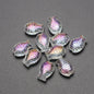 Electroplated Small Fish Glass Beads 10x14mm Translucent 30pcs 6