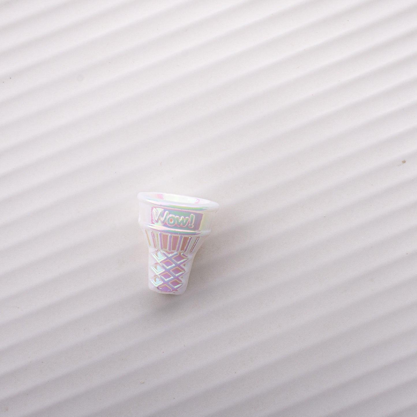 Painted Cone Acrylic Beads 20mm Solid Creamy Colors 5pcs 9
