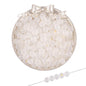 Transparent Frosted Glass Beads 8mm Delicate Gold Flecks 50pcs 5