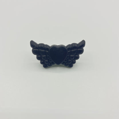 Wing Silicone Beads Multi Colors 20pcs