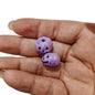 Plating Pumpkin Acrylic Beads 13x16mm Glossy Halloween Face 100pcs 5