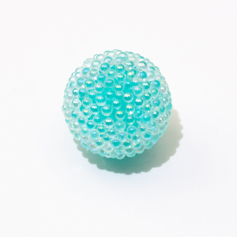 Opaque Bubblegum Beads 15-19mm Macaron Textured Raised Dots 10pcs 12