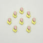 Tulip Metal Beads 14mm Two-Color Baking Painted Alloy 10pcs 11