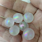 Matte Iridescent Mermaid Acrylic Round Beads 16mm 100pcs 2