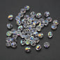 Faceted Glass Beads 8mm Watermelon Electroplated Iridescent 30pcs 11