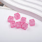 Transparent Square Acrylic Beads 7mm Crackle Texture 200pcs 5