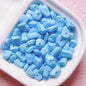 Painted Gravel Acrylic Beads 10mm Glossy Bright Colors 30pcs 10